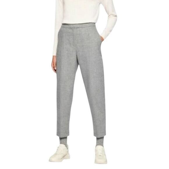 COS Pants - COS Wool Silk Blend High Rise Cropped Trousers  Size 2 Career Preppy